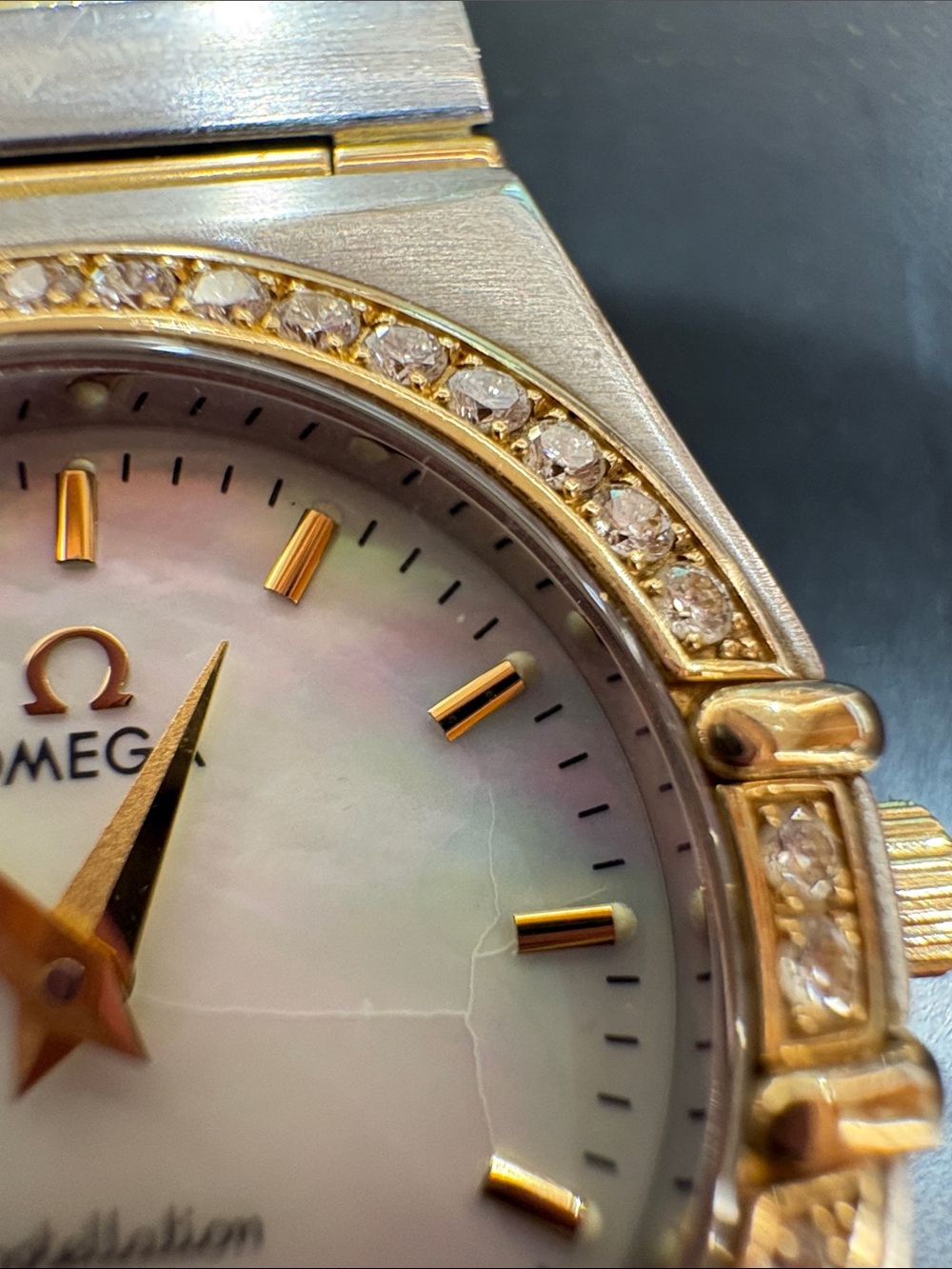 Omega Women's Constellation Watch - Gold and Silver with Diamond Accents . - Picture 16 of 16